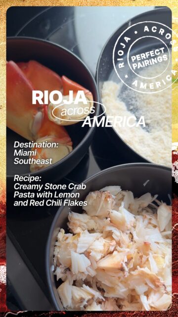 You’ll love this couple we met in Miami. Pairing aged Rioja whites with this Creamy Stone Crab Pasta recipe is a must-try!

Follow along for more city-unique pairings, and read all about Miami’s at the link in our bio.