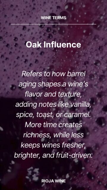 Discover how influential oak can be. 

Learn all about Rioja’s standard-setting aging techniques at the free Rioja Wine Academy, found at the link in our bio.