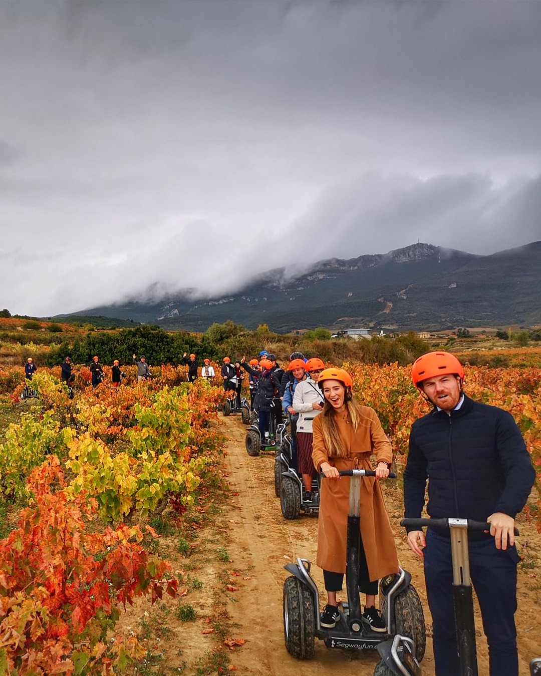 Don't just bask in the reds and whites. The orange and yellow hues of autumn will also leave you stunned when you visit Rioja this fall.