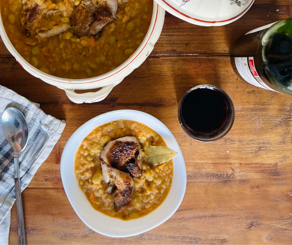 White Beans with Quail