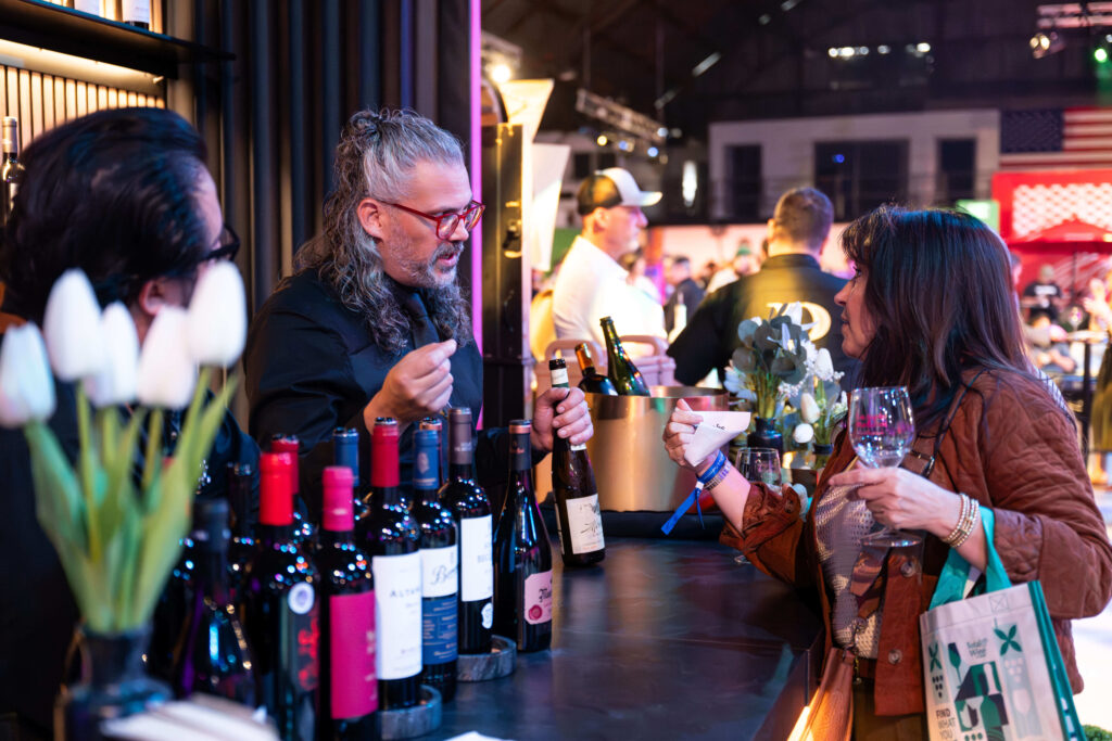 Rioja wine being poured at LAWFF