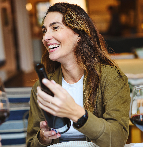 Recieving a gift of wine