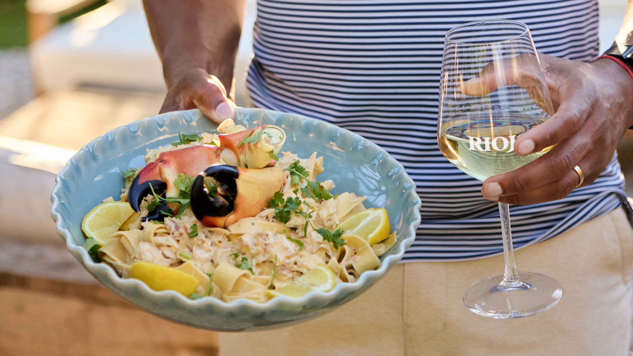 Creamy Stone Crab Pasta with Lemon