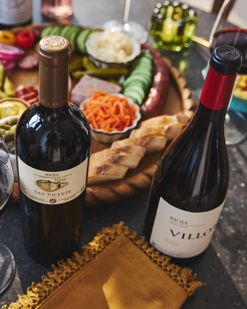 Two bottles of Rioja on a table in Chicago